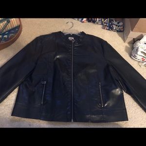 Faux leather jacket XL